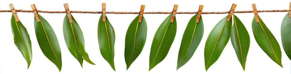 Traditional Hanging Green Leaves Border for Indian Festival Decoration