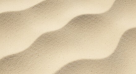 Soft beige sand dunes forming smooth natural waves in minimalist desert landscape