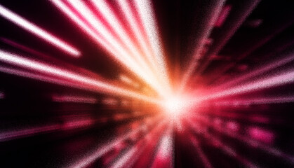 Ray burst of colorful light