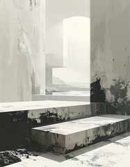 high-contrast minimalist cover design, off-white background, slight misalignment like a glitch, light texture like recycled paper, poetic dystopia, modernist design