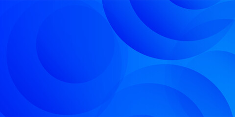 Blue abstract background with circles. Vector illustration