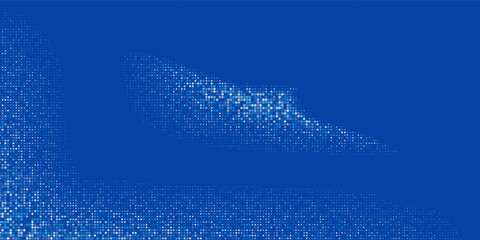 Abstract Dotted Blue Tech Finance Fintech Background Abstract Pixel Pattern. Abstract Business Tech Science Vector Backdrop Modern Abstract