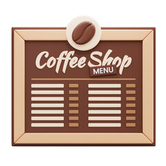 Coffee Shop Menu Board