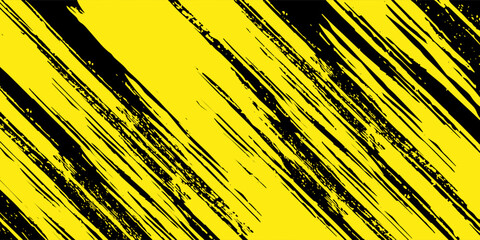 Halftone yellow dots pattern and black gradient grunge texture background. Dotted line comic sport style vector illustration.