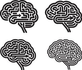 Human Brain Maze Concepts Representing Mental Challenges and Complex Logic