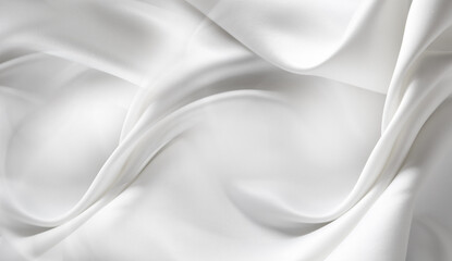 White silk fabric