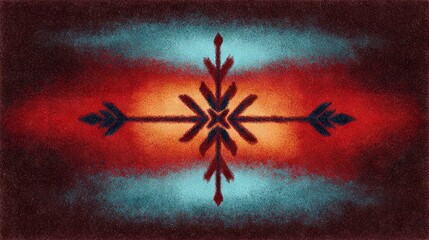   Red and blue arrows on two backgrounds