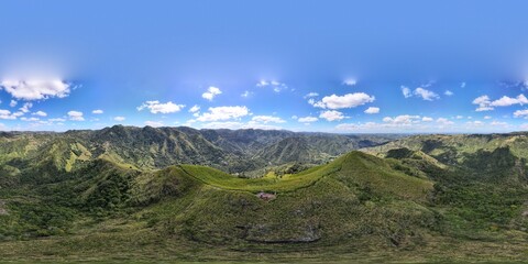 Fototapeta premium blue green landscape