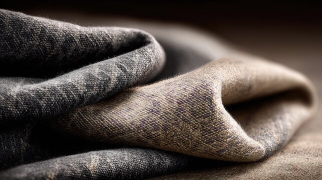   A close-up image of three pairs of socks stacked one on top of another