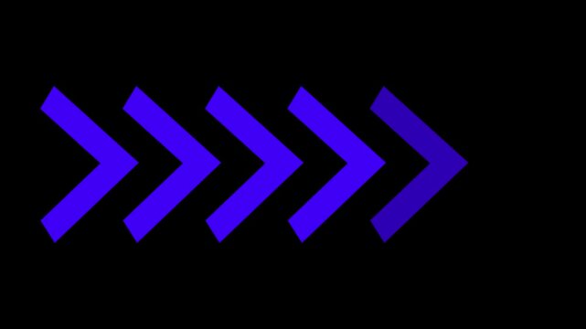 nice and cool blue simple arrow right sied direction sine wave video motion 4k hd backgorund