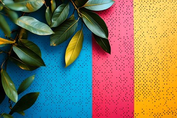 A colorful powder-coated steel background offers a vibrant and modern aesthetic, perfect for digital designs.