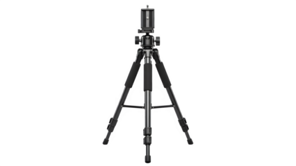 Tripod with Phone Mount Realistic Studio Product Cutout Isolated on Transparent Background PNG

