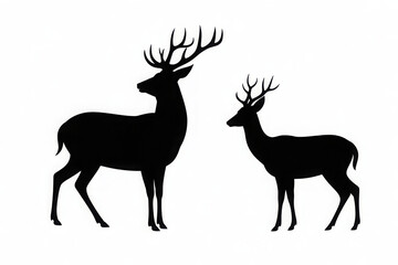 Obraz premium deer silhouette 