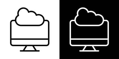 Edge computing icon representing local data processing, low latency systems, distributed networks, real-time analytics, and smart technology.