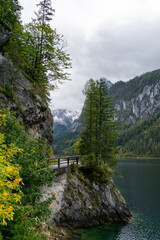 Beautiful Alpine lake Gosausee in Austria