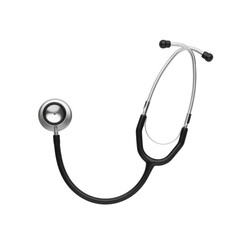 Medical stethoscope isolated on transparent background