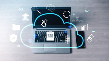 A cloud computing platform for enterprise business solutions. A central system for data storage, security, processing, and application hosting. Motif