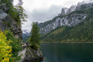 Beautiful Alpine lake Gosausee in Austria