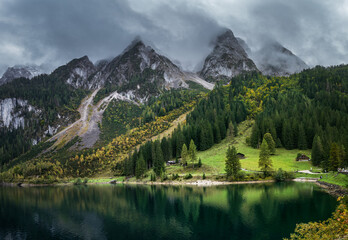 Beautiful Alpine lake Gosausee in Austria