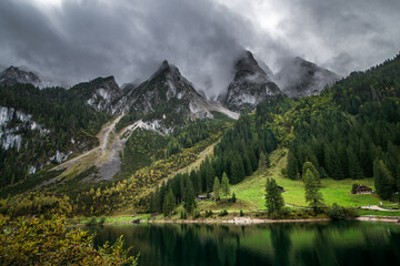 Beautiful Alpine lake Gosausee in Austria