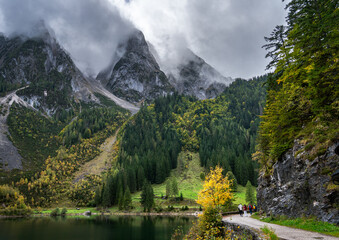 Beautiful Alpine lake Gosausee in Austria