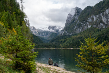 Beautiful Alpine lake Gosausee in Austria