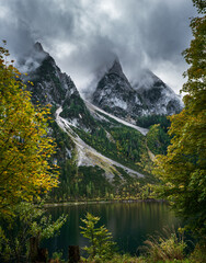 Beautiful Alpine lake Gosausee in Austria