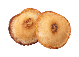 Traditional bengali sweet malpua pitha isolated on transparent background