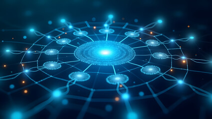 Visualize Comprehensive Cloud Infrastructure Management: Advanced Monitoring Tools & Efficient Digital Systems for Seamless IT Operations in Photo Stock Concept with Left Space