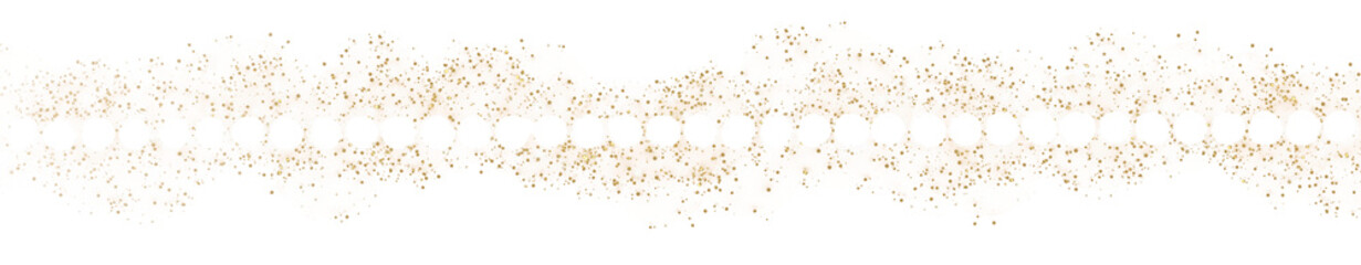 Pearl page border with golden sparkles