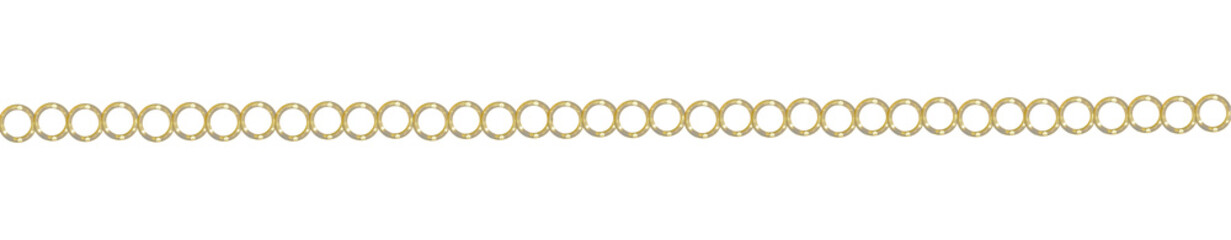 Pearl and gold chain border