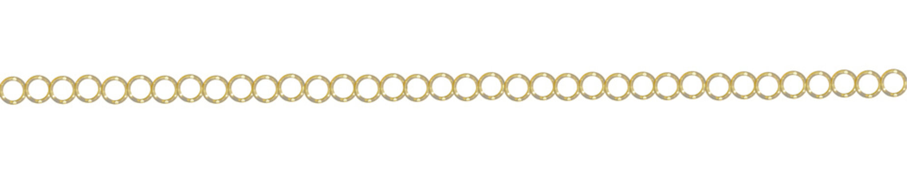 Pearl and gold chain border