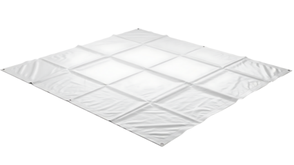 White Camping Mat with Durable Nylon Surface for Outdoor Sleeping and Comfort