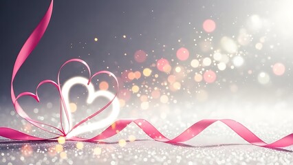 Celebratory heart with sparkles