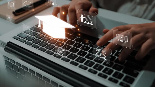Online learning system combining digital education, e-learning, and virtual classroom to enhance learning, assessment, and global knowledge sharing. Marrow