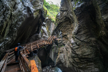 Sigmund Thun Klamm gorge near Kaprun, Austria