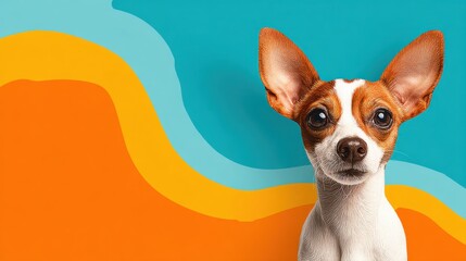 Explore Subscription Options for Pet Care With a Friendly Dog Portrait in a Clean Design That Suits Modern Lifestyles