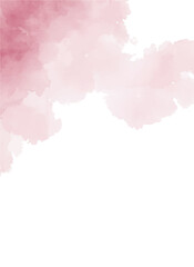 Obraz premium Abstract pink watercolor art background Watercolour brush strokes. Pastel pink watercolor paint brush for wedding elements. artistic design templates for invitations, posters, cards.