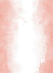 Fototapeta premium Vertical Pink and Peach Watercolor Gradient Background with Soft Brush Texture for Elegant Designs 