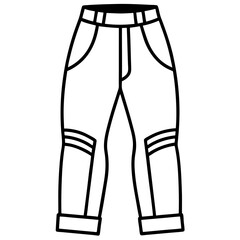 Jodhpurs Silhouette Vector &ndash; Black on White