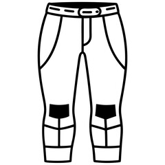 Jodhpurs Silhouette Vector &ndash; Black on White