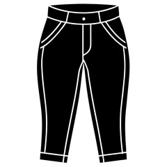 Jodhpurs Silhouette Vector &ndash; Black on White