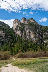Lago di Landro or lake Landro, Dolomites, Italy