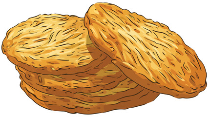 Delicious Potato Latkes Cartoon Vector Illustration for Food Lovers