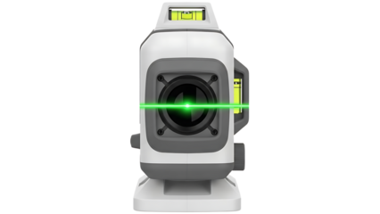 Laser Level Instrument with Green Beam in Modern Technical Setting