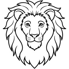 Majestic Lion Silhouette Vector
