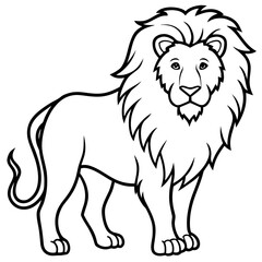 Majestic Lion Silhouette Vector