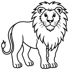 Majestic Lion Silhouette Vector