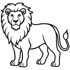 Majestic Lion Silhouette Vector