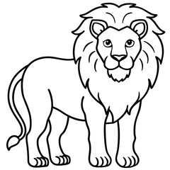Majestic Lion Silhouette Vector